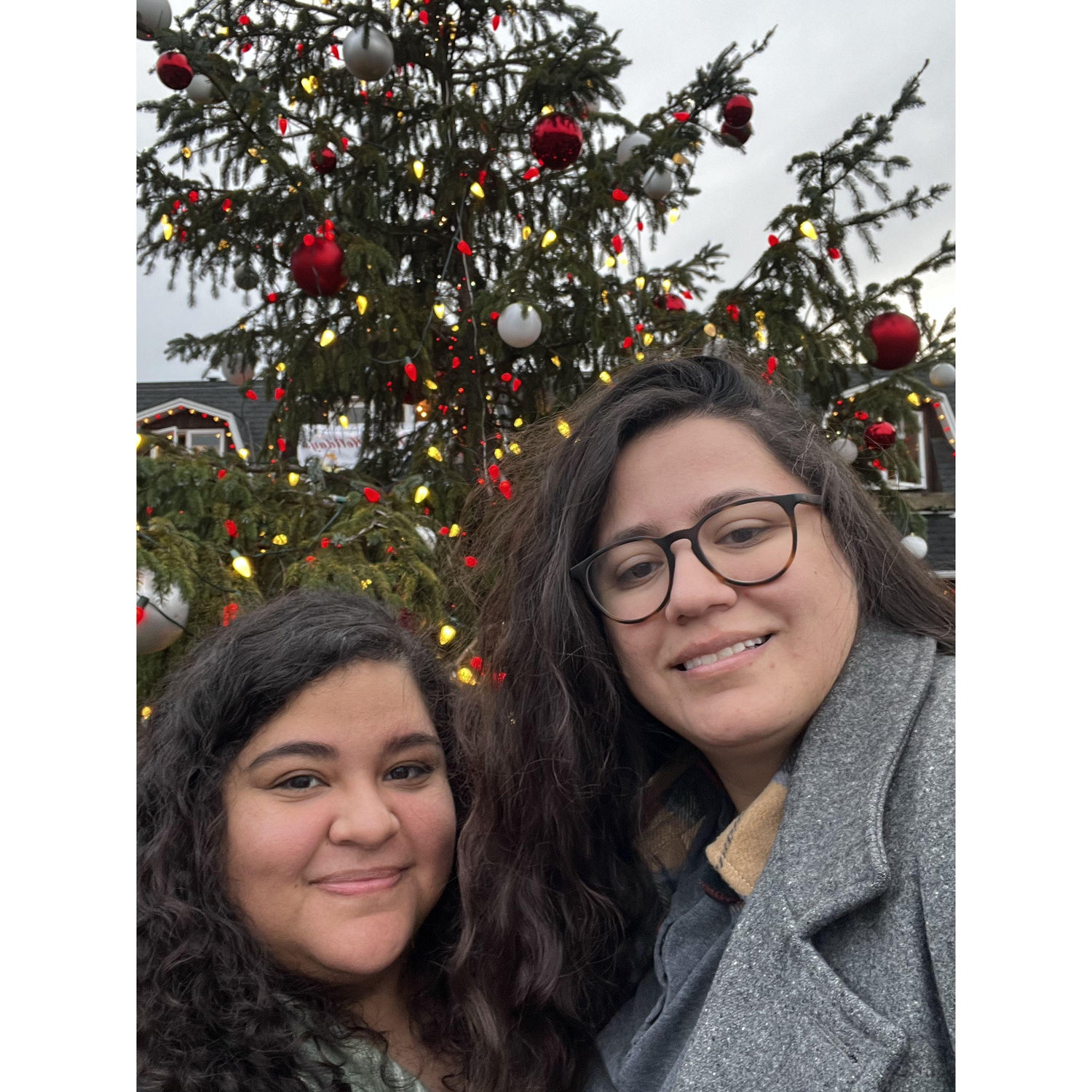 We went to a tree lighting ceremony at Canon beach.π