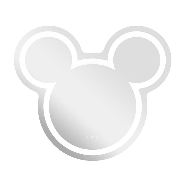 Impressions Vanity Mickey Mouse LED Wall Mirror with App Controlled RGB Lighting and Natural LED Illumination