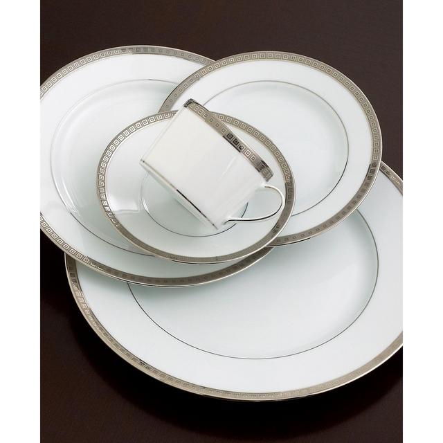 Bernardaud Dinnerware, Athena Platinum Dinner Plate, 10.5"