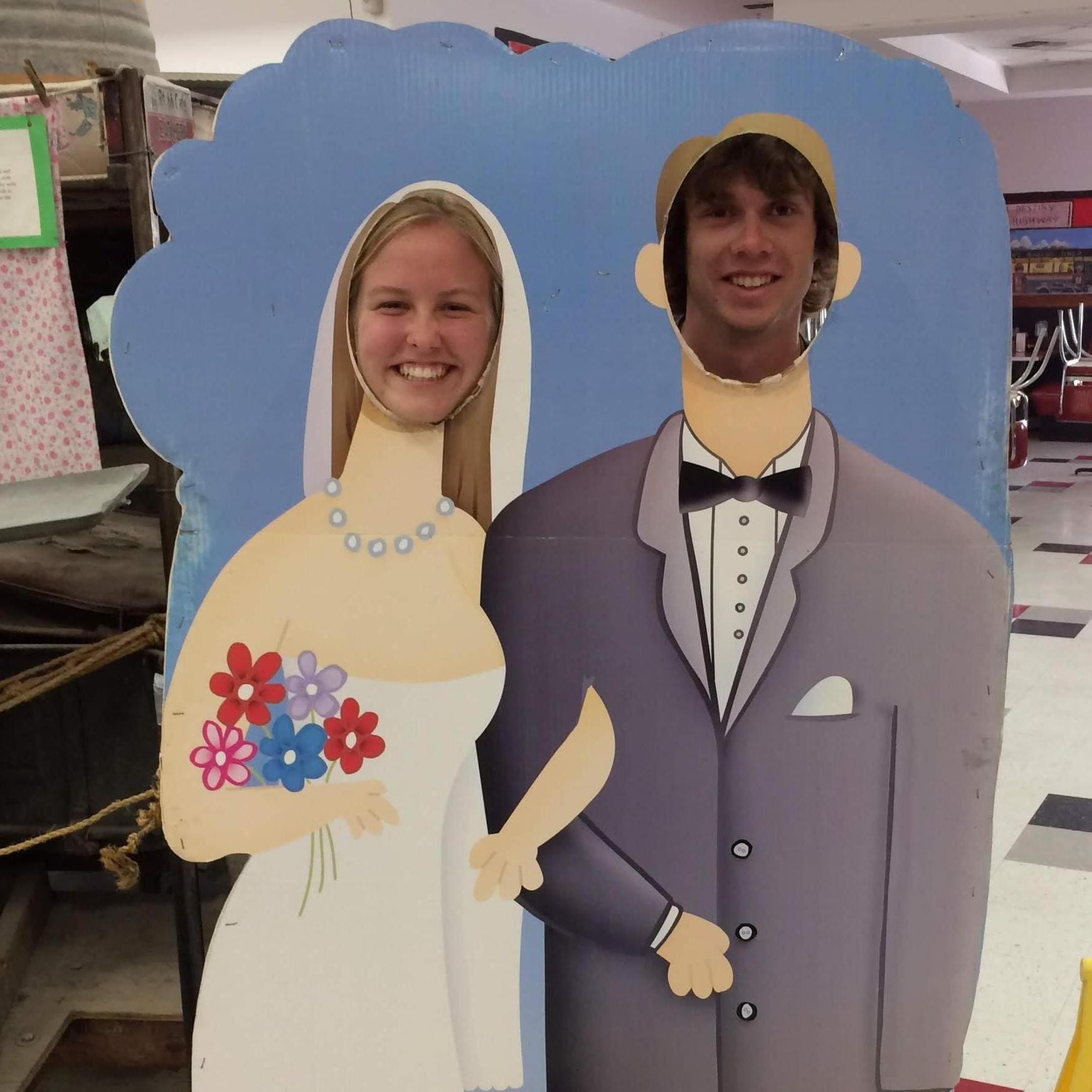 Preparing to one day be bride and groom!