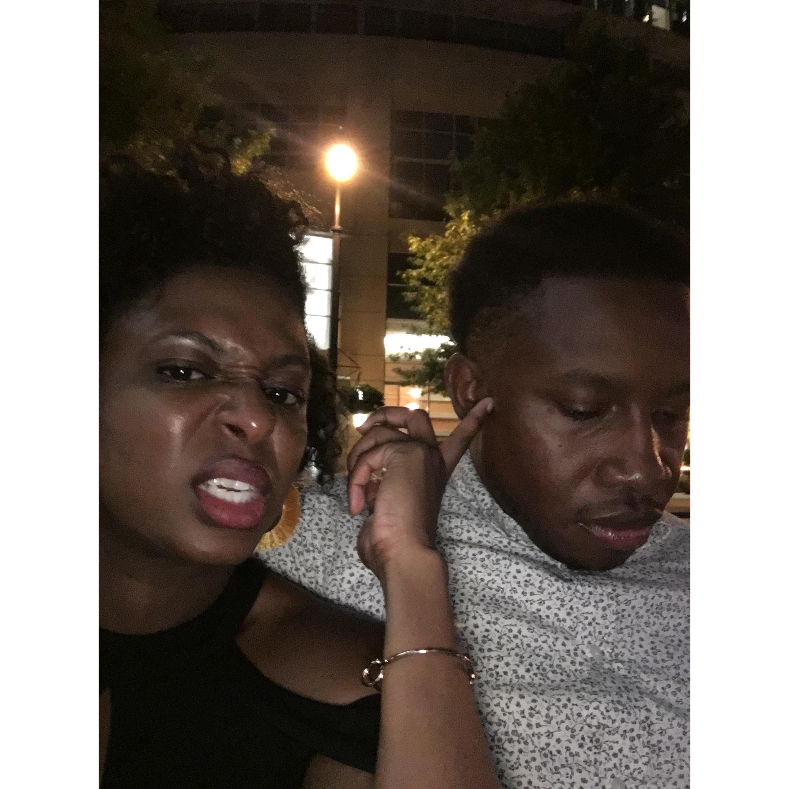 After Aladdin at the Fox Theater - Sept 22, 2018 - A few minutes after Brian asked Rhana to be his girlfriend