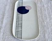 Handmade Decorated Ceramic Platter -...
