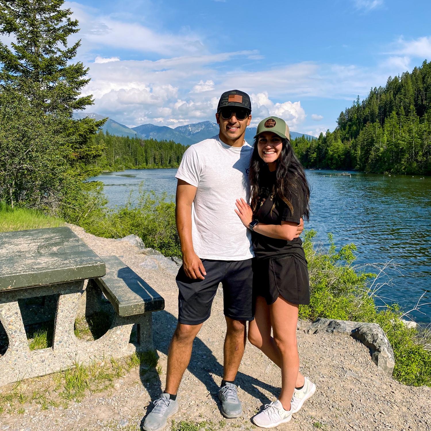 It was our first time hanging out! For a month after we met, we were talking every day on the phone and doing long distance. This was the trip to see if we liked each other enough in person 🙈