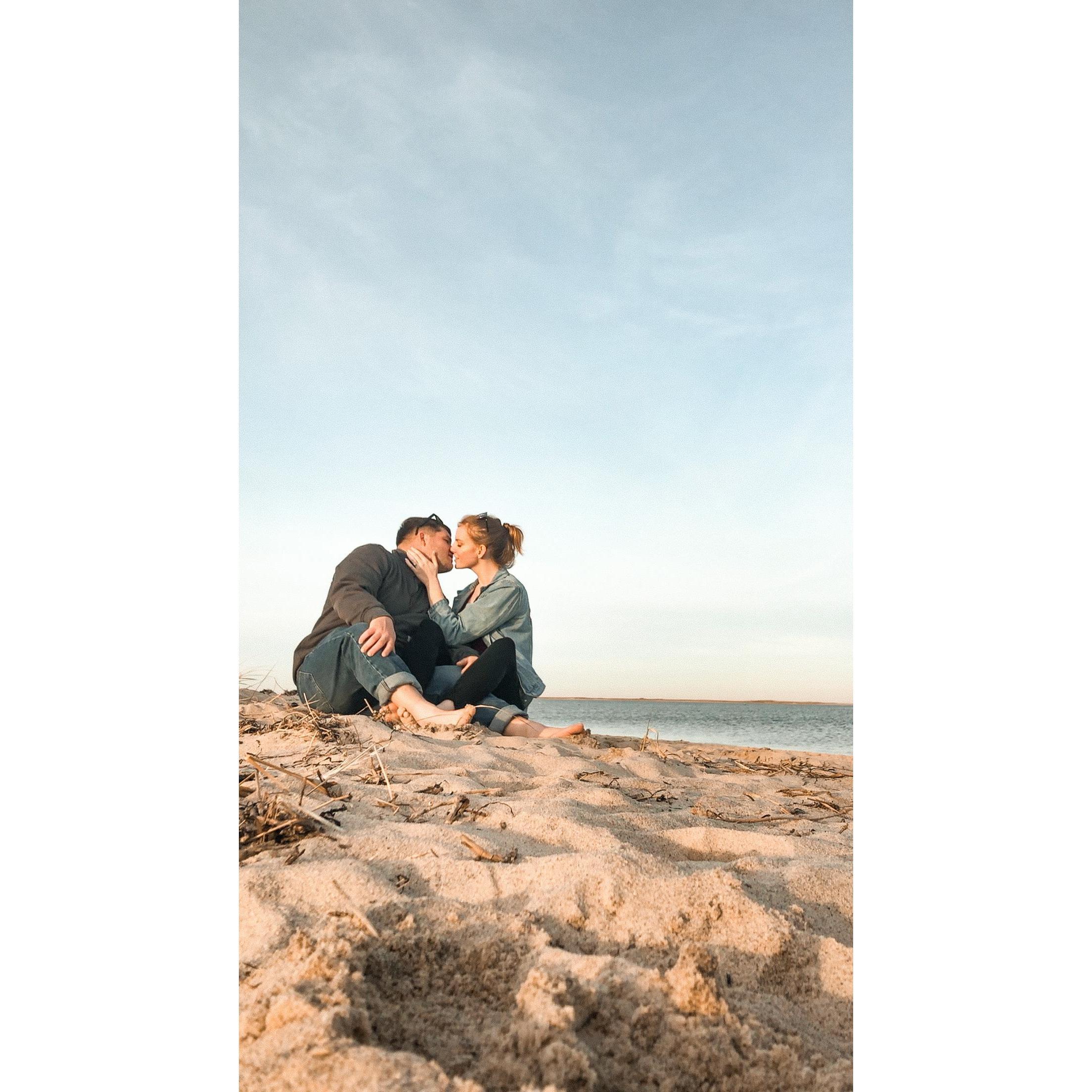 This is us visiting Cape Cod on 11/7/2020--the day we were supposed to be married. We had a getaway to make the best of what should've been.
