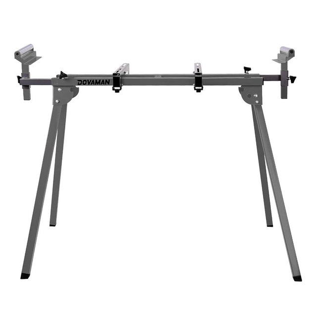 DOVAMAN Miter Saw Stand, 3-Step Quick Install & Fold, Lightweight 22LB Design, 330LB Capacity, 78-1/8'' Max Sliding Rail, Compatible with DMS01A, DMS03A & Most Mitre Saw Brands - MS01A