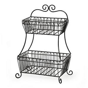 Gourmet Basics by Mikasa® French Countryside 2-Tier Flatback Basket