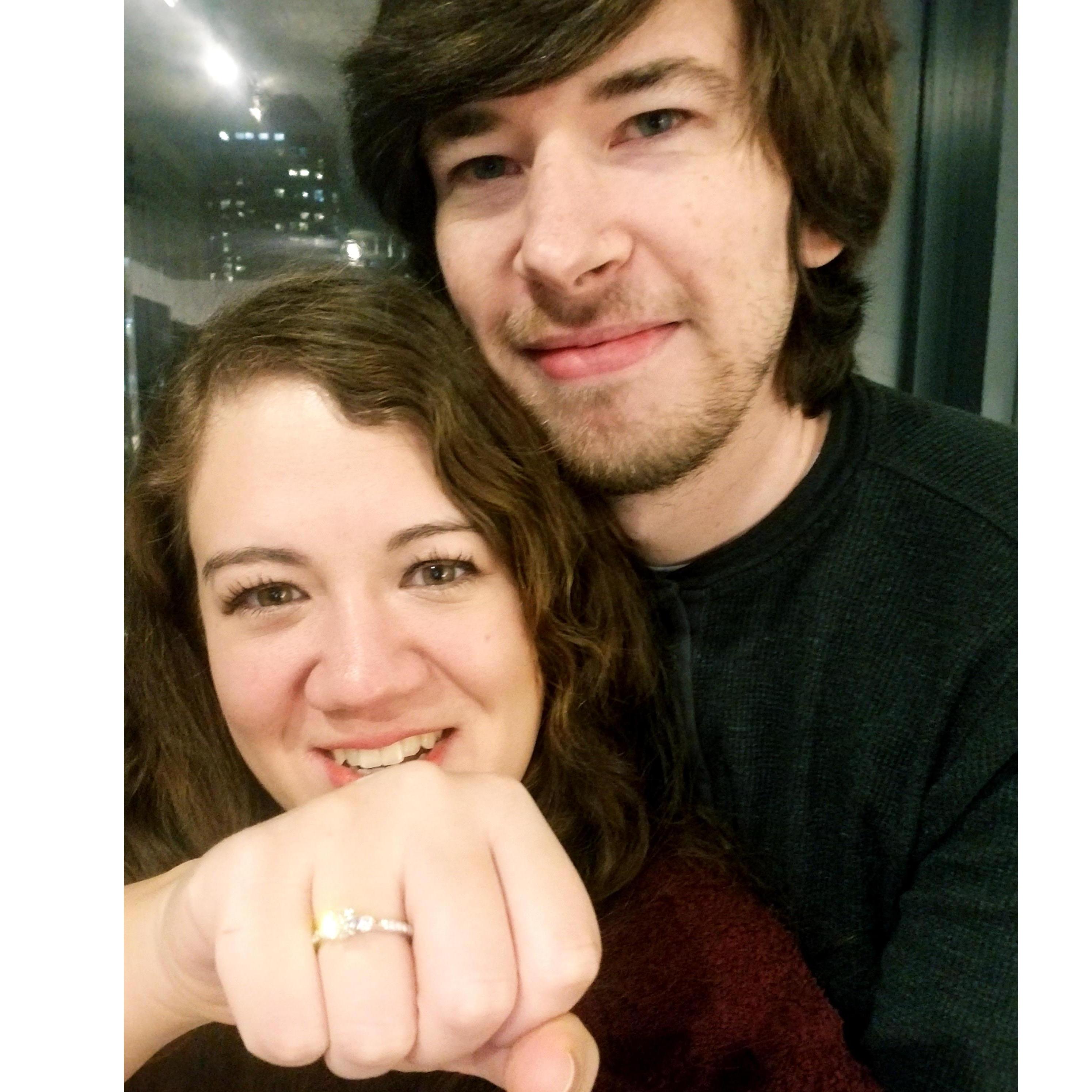 Wilma got some sweet bling from Robert!! January 2020