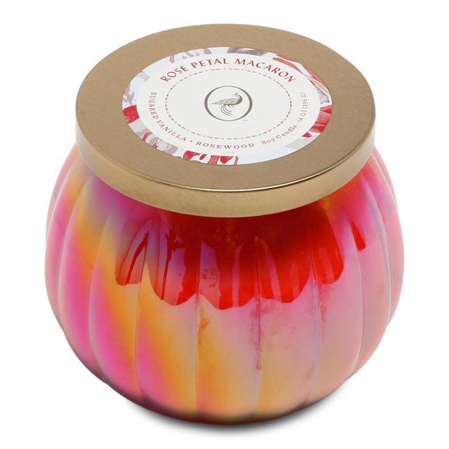 14oz Lidded Glass Jar 3-Wick Candle Rose Petal Macaron - Floral Collection - Opalhouse™