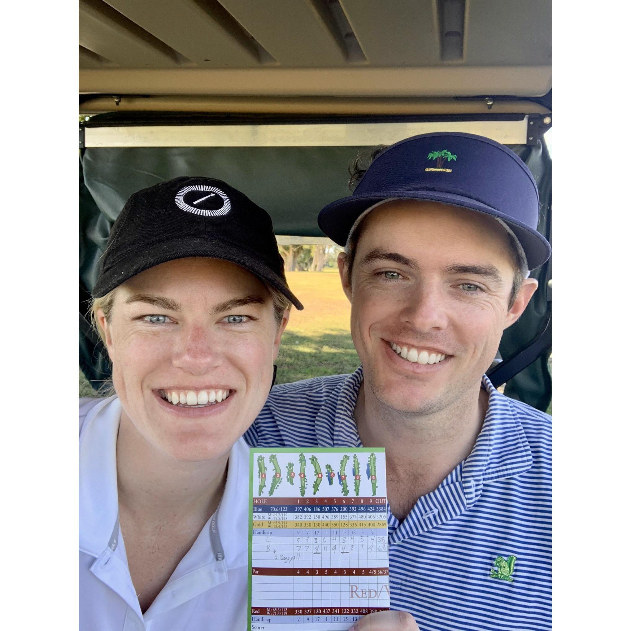Bridgette's first time playing 9 full holes!
Stuart, FL | December 2018