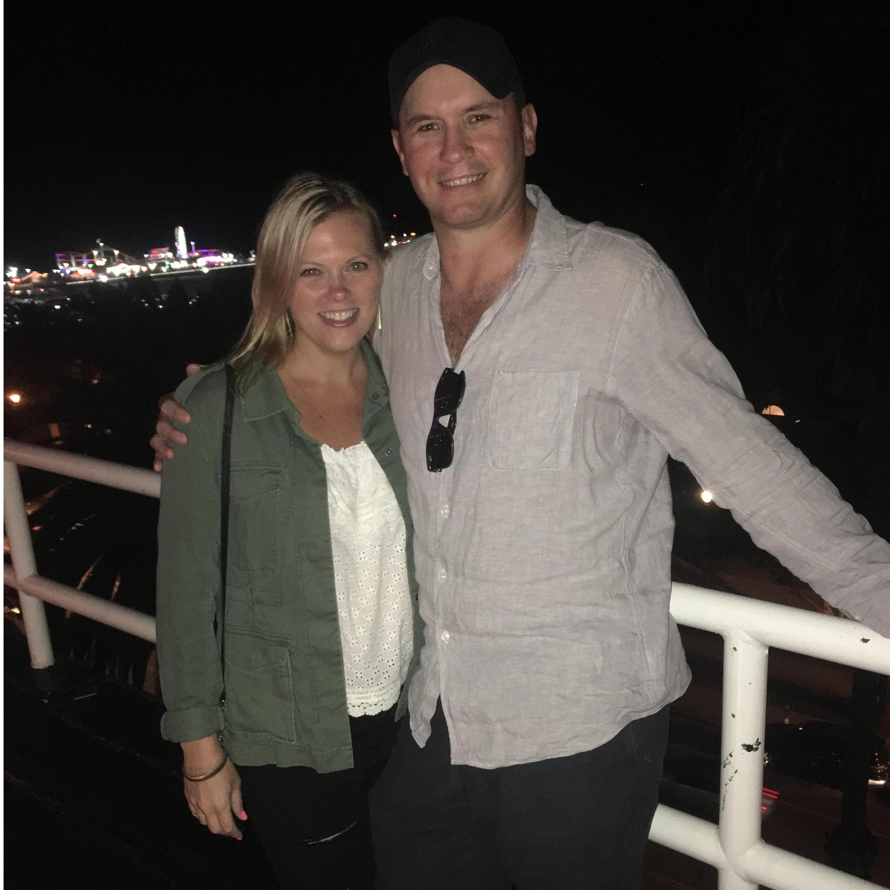 We actually have a photo from our first date! Another couple asked us to take a photo of them so they returned the favor. We had just met about an hour before this was taken ❤️