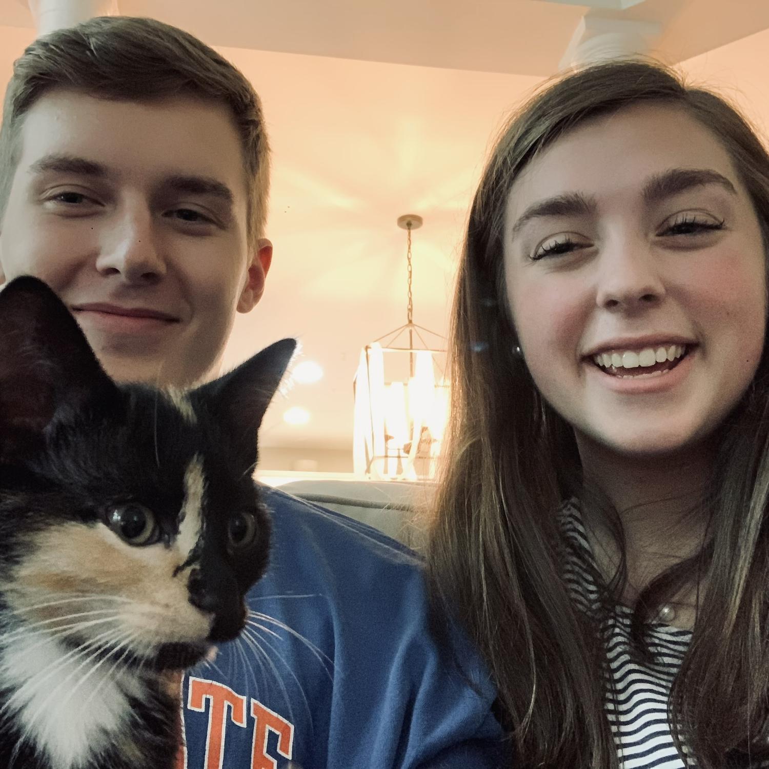 Brice got a cat named Olive.