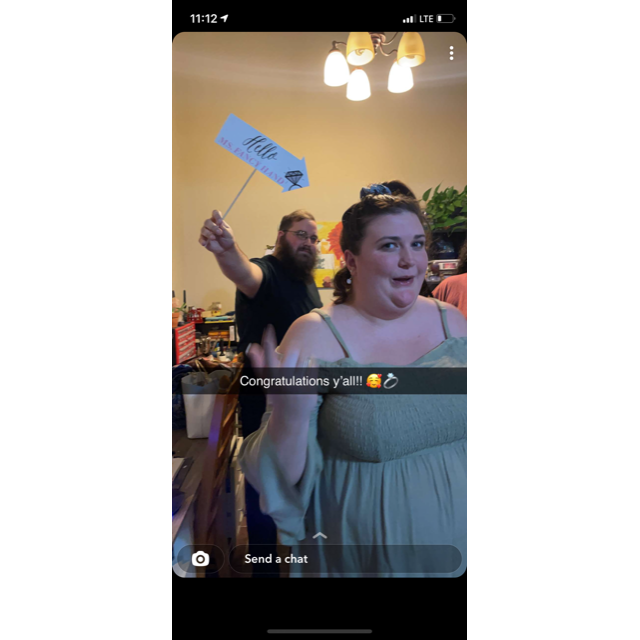 At the engagement party