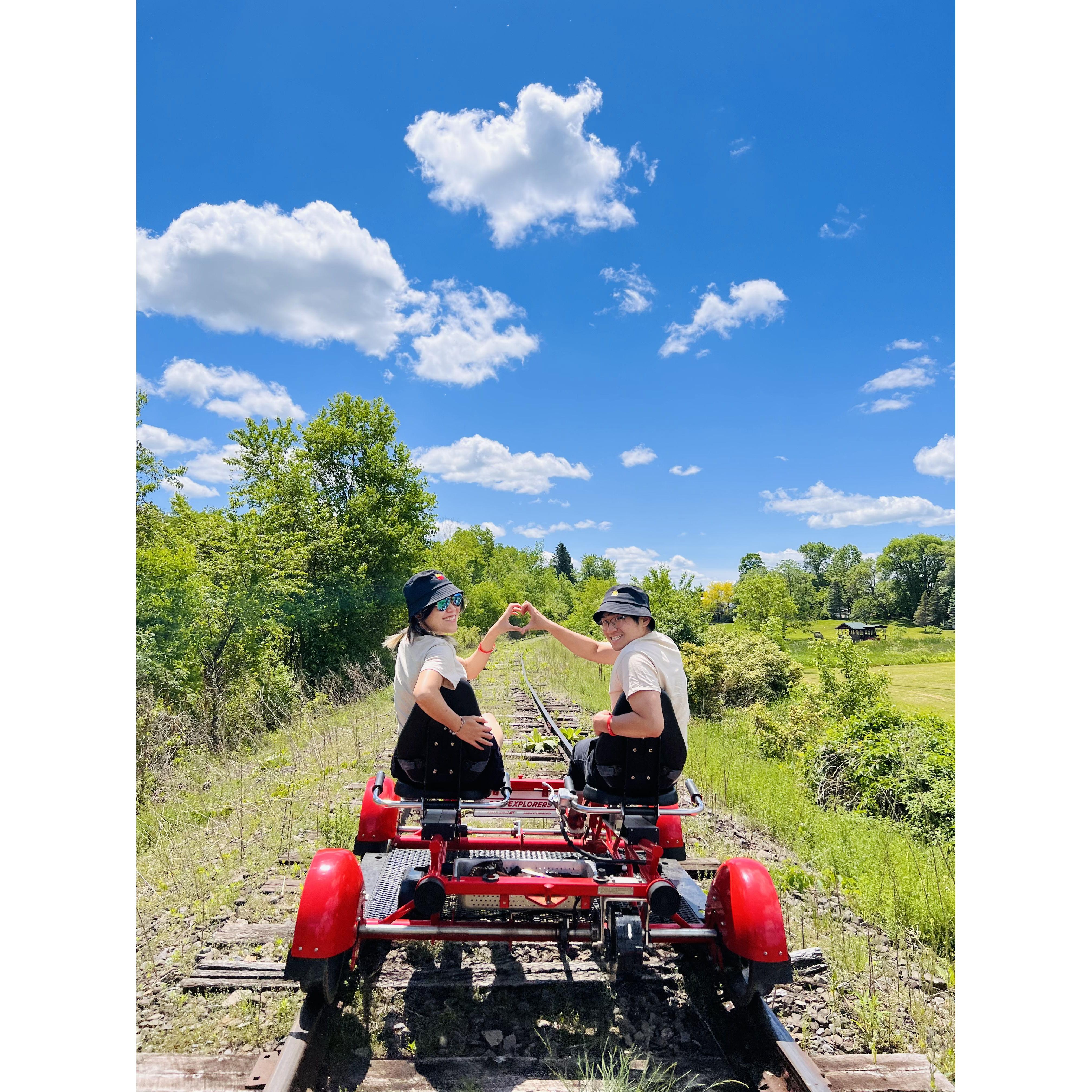 [2022-05] Rail biking in Mildford.