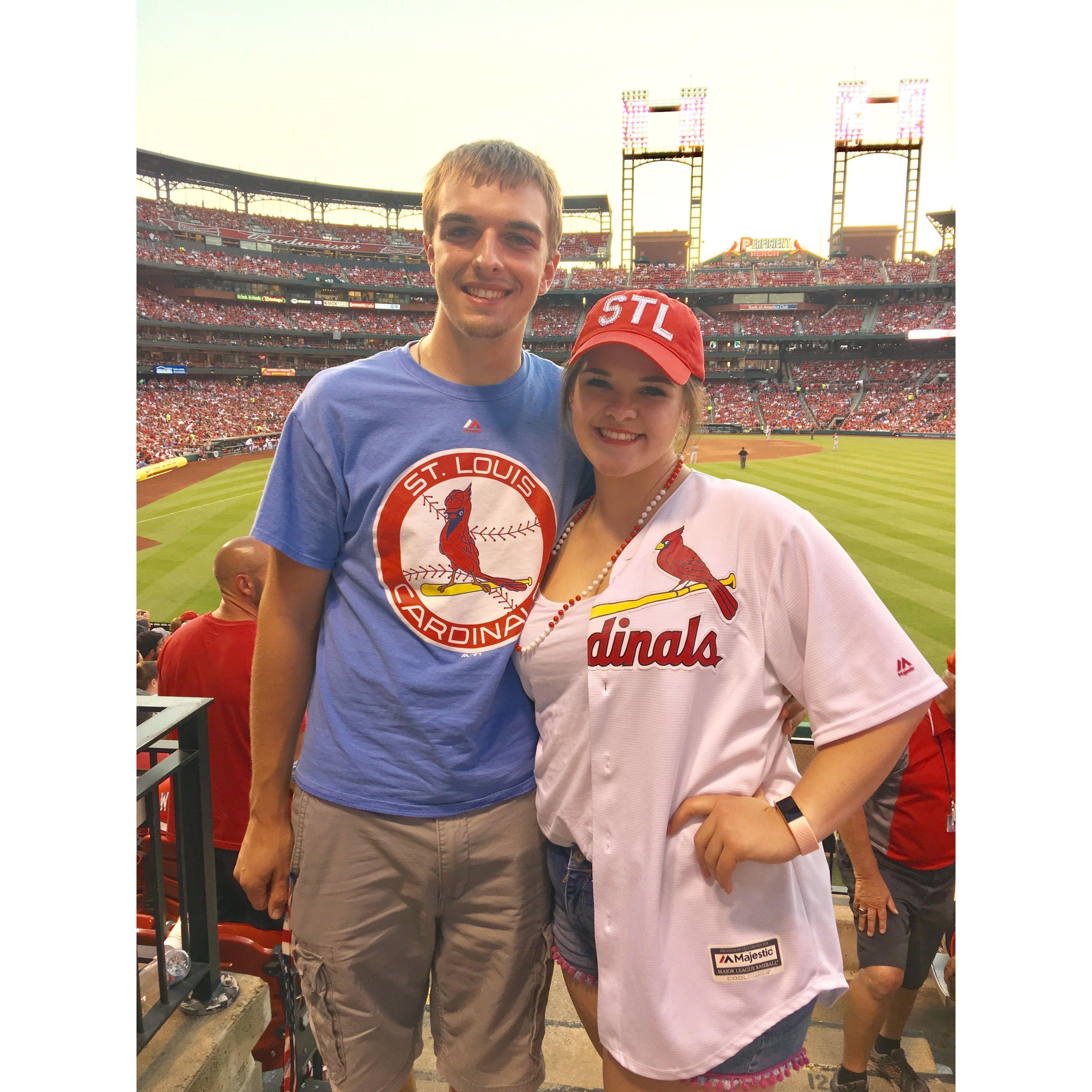 Our first Cardinals game!