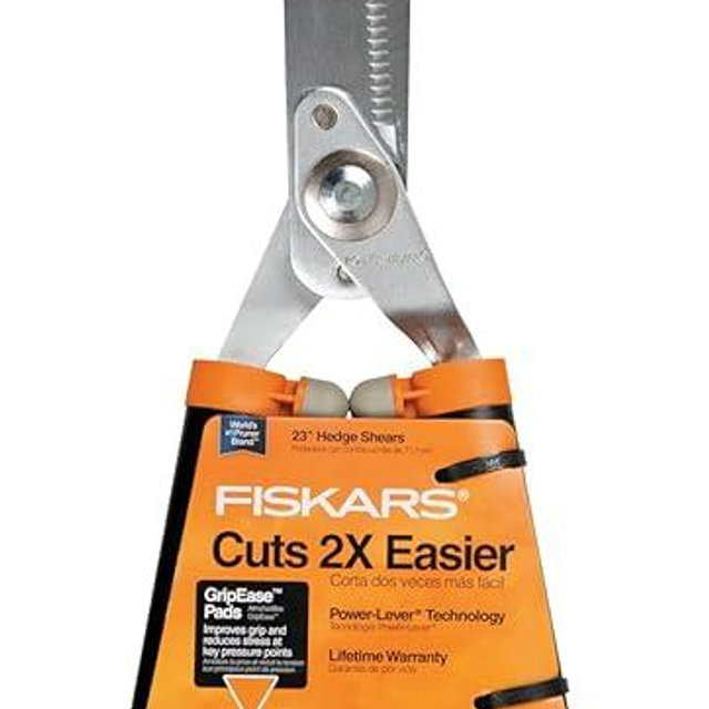 Fiskars 9181 Power-Lever Steel Handle Hedge Shears