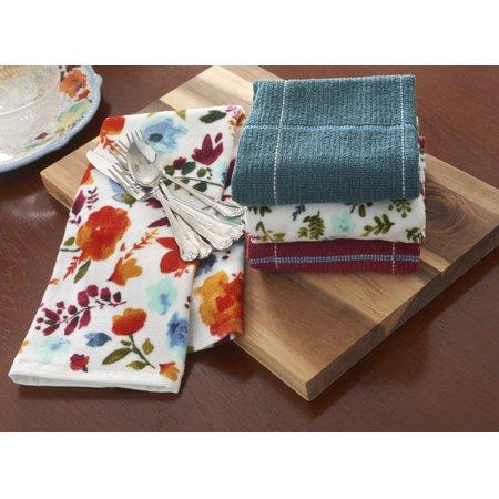 The Pioneer Woman, 4 Pack, Willow Kitchen Towel Set