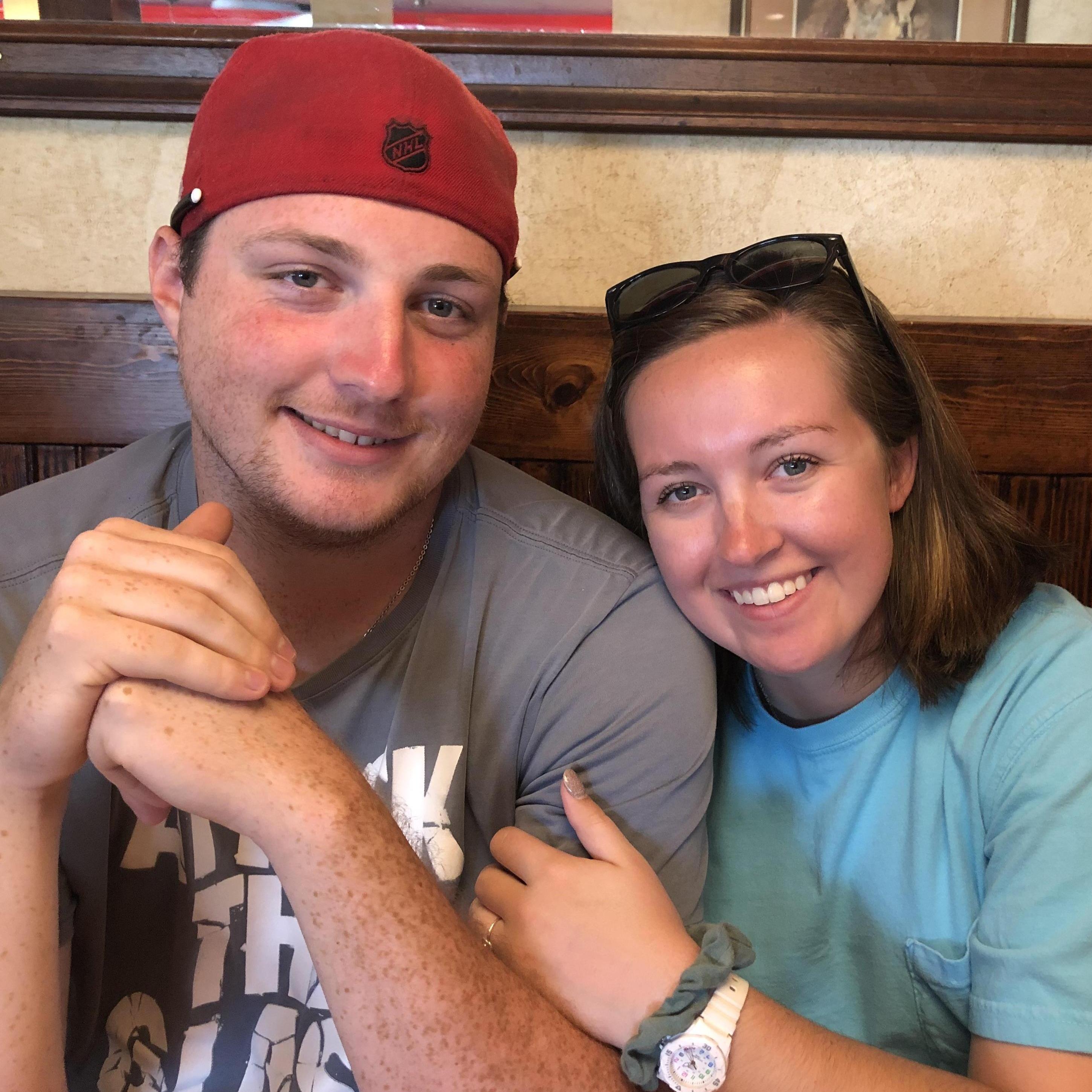 Our last lunch together before Ty left for Texas