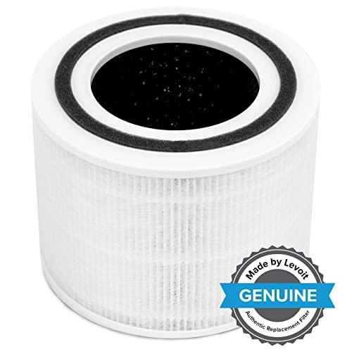 LEVOIT Air Purifier Core P350-RF, 3-in-1 H13 True HEPA Filter for Pet Allergies, New Fine Non-Woven Fabric Pre, Odor Eliminator with ARC Formula, White, Medium