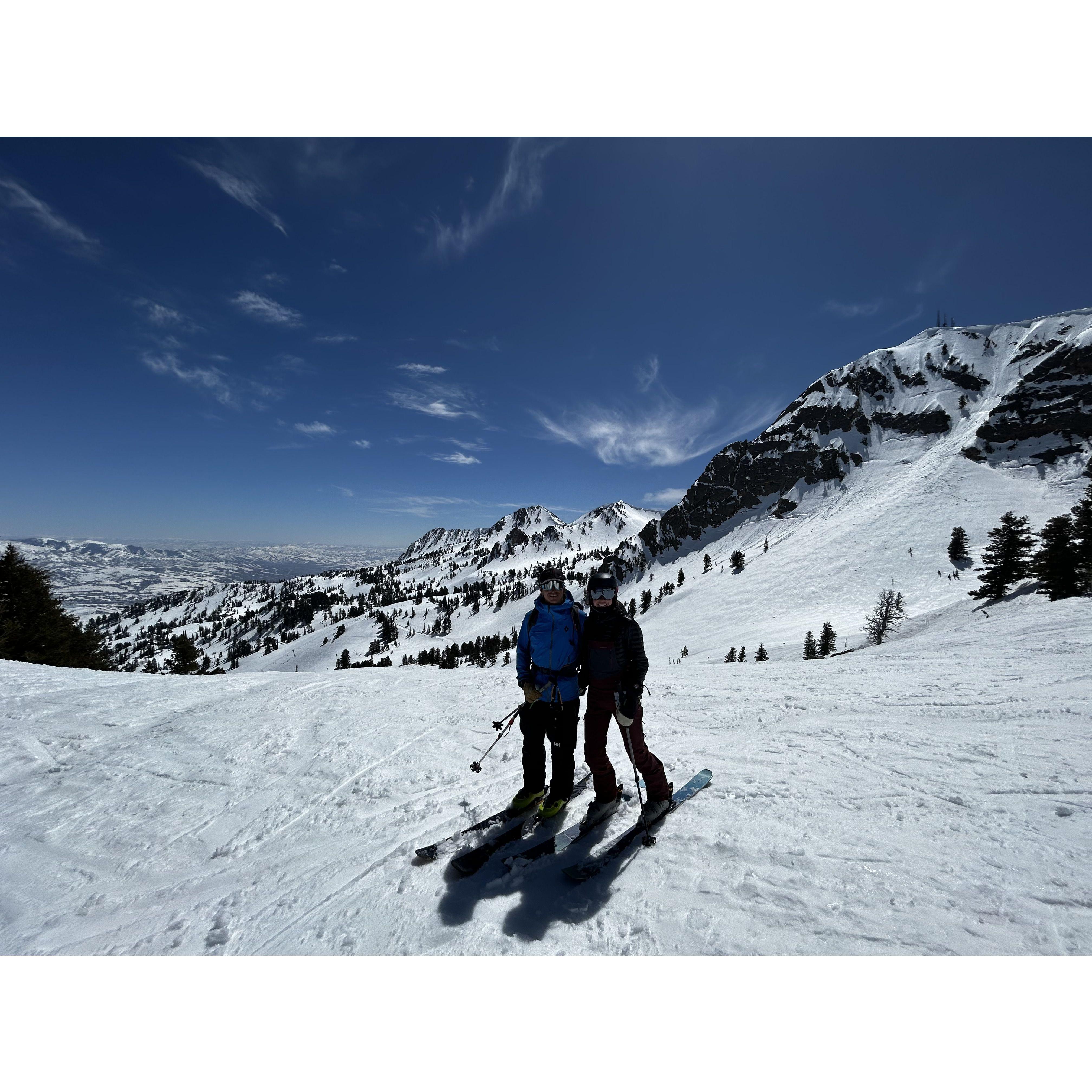 Spring skiing