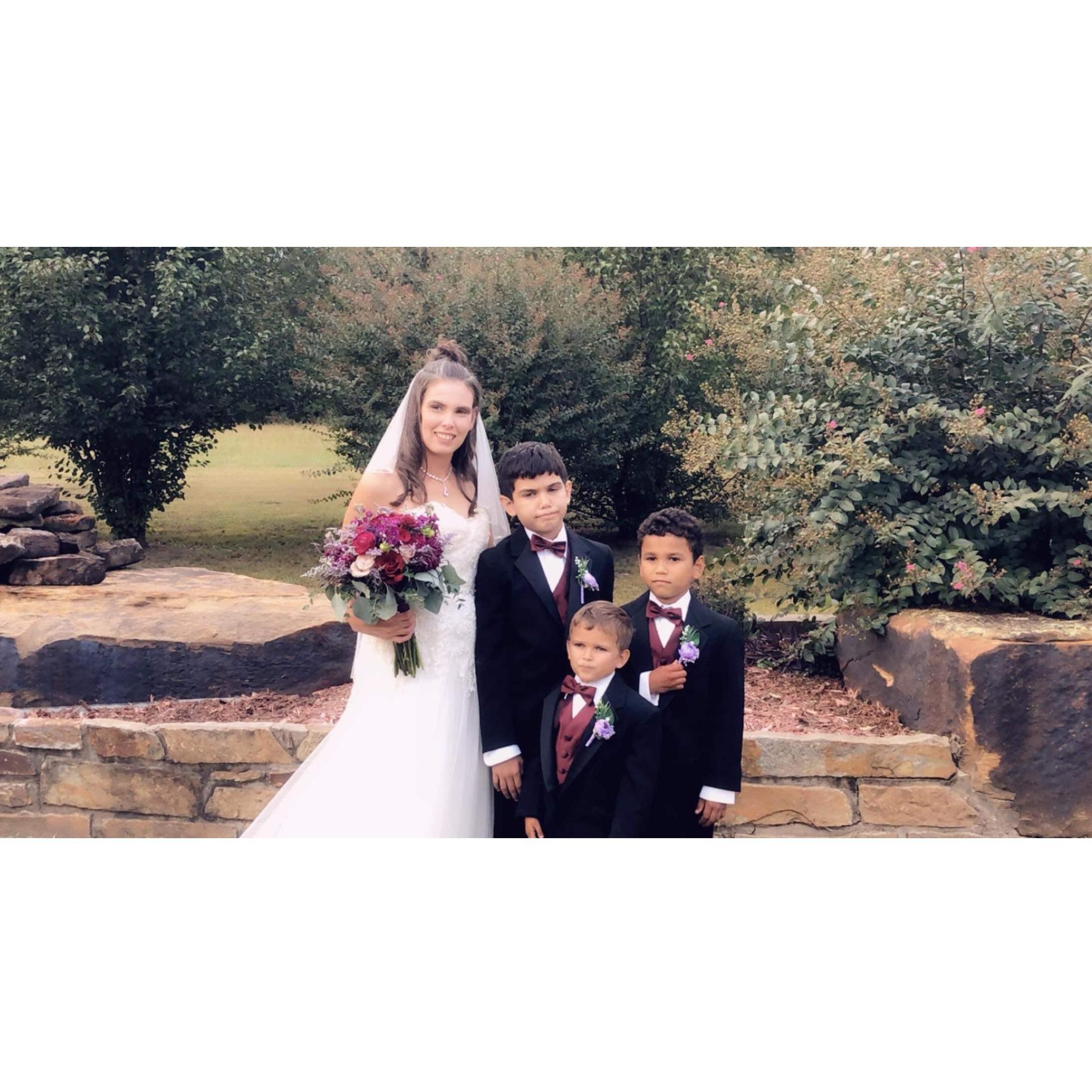 Mother and sons.