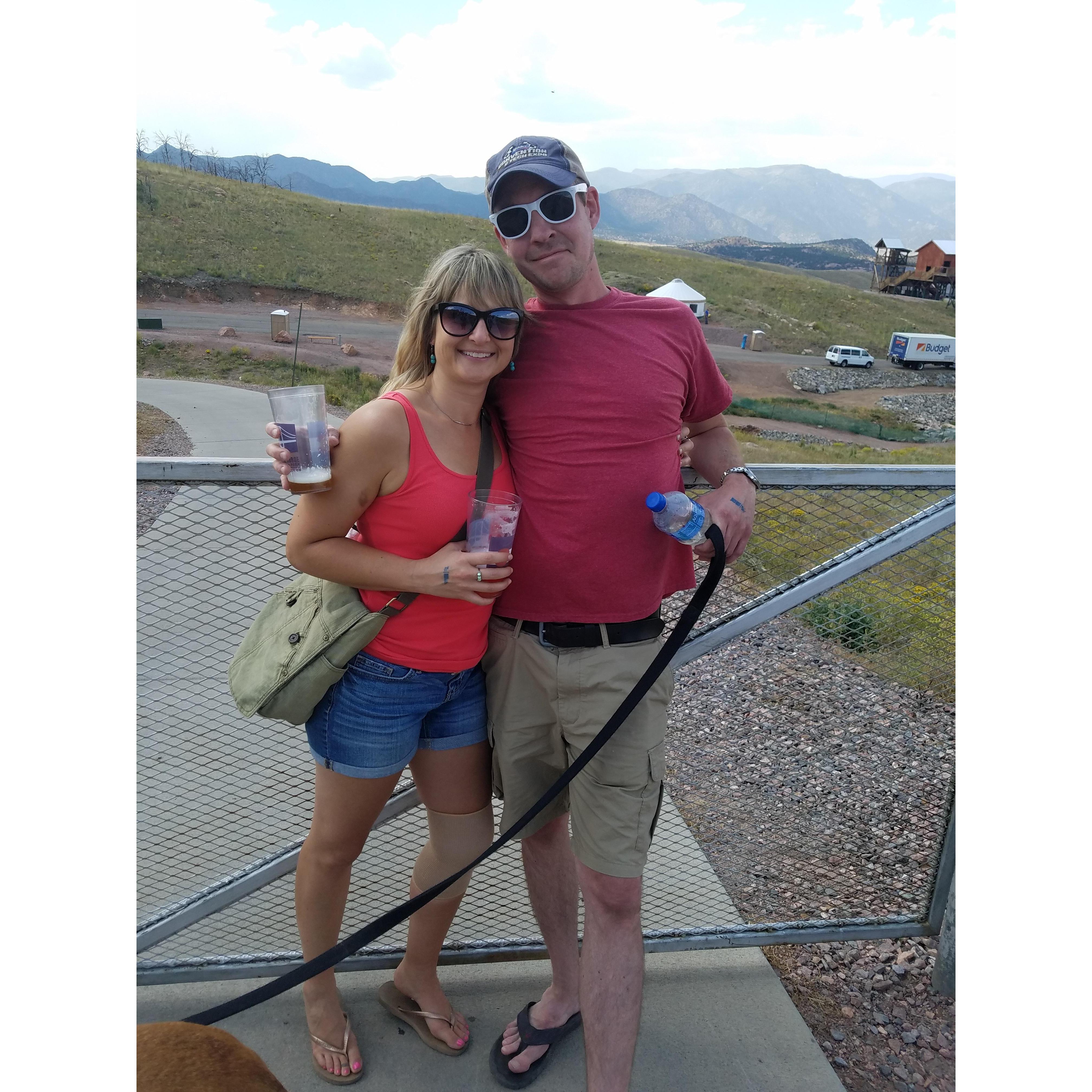 Camping and a concert at the Royal Gorge in Colorado.