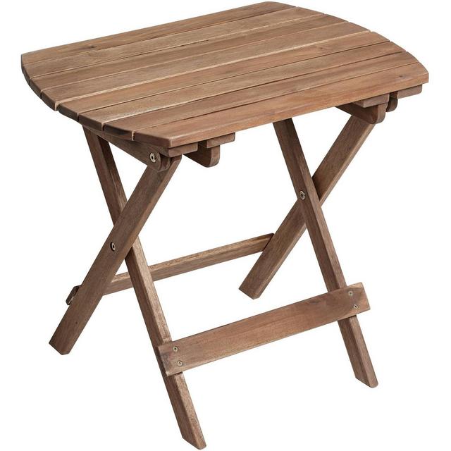 Teal Island Designs Monterey 20" Wide Natural Wood Outdoor Side Table for Garden Yard Patio Deck Balcony Shed Front Porch