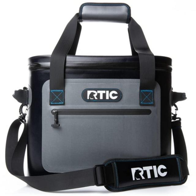 RTIC Insulated Soft Cooler Bag, Leak Proof Zipper, Keeps Ice Cold for Days, 30