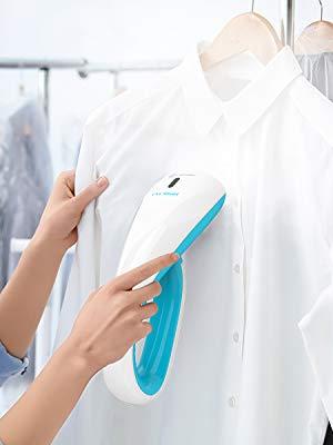 OXA Smart 1000W Ultra-Compact Handheld Garment Steamer, 20s Fast Steaming with 2 Brushes, Portable Fabric Clothes Steamer – Portable, Safe, Lightweight and Perfect for Travel & Home (Blue)