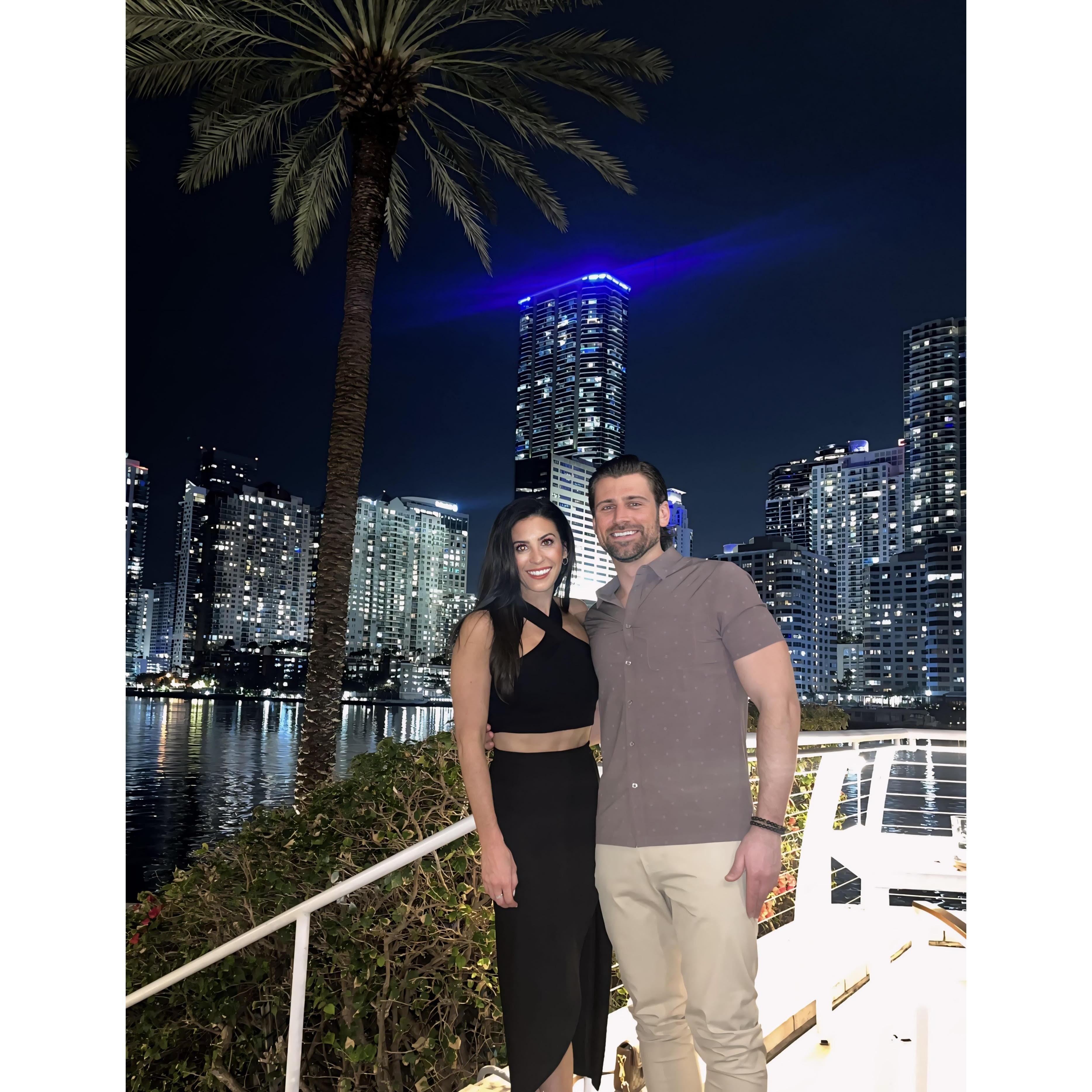 First trip together in Miami.