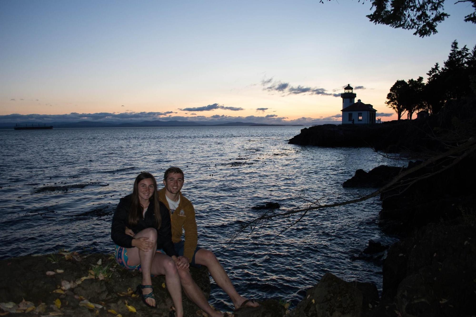 One of the locations we visited to look for orcas- the lighthouse.