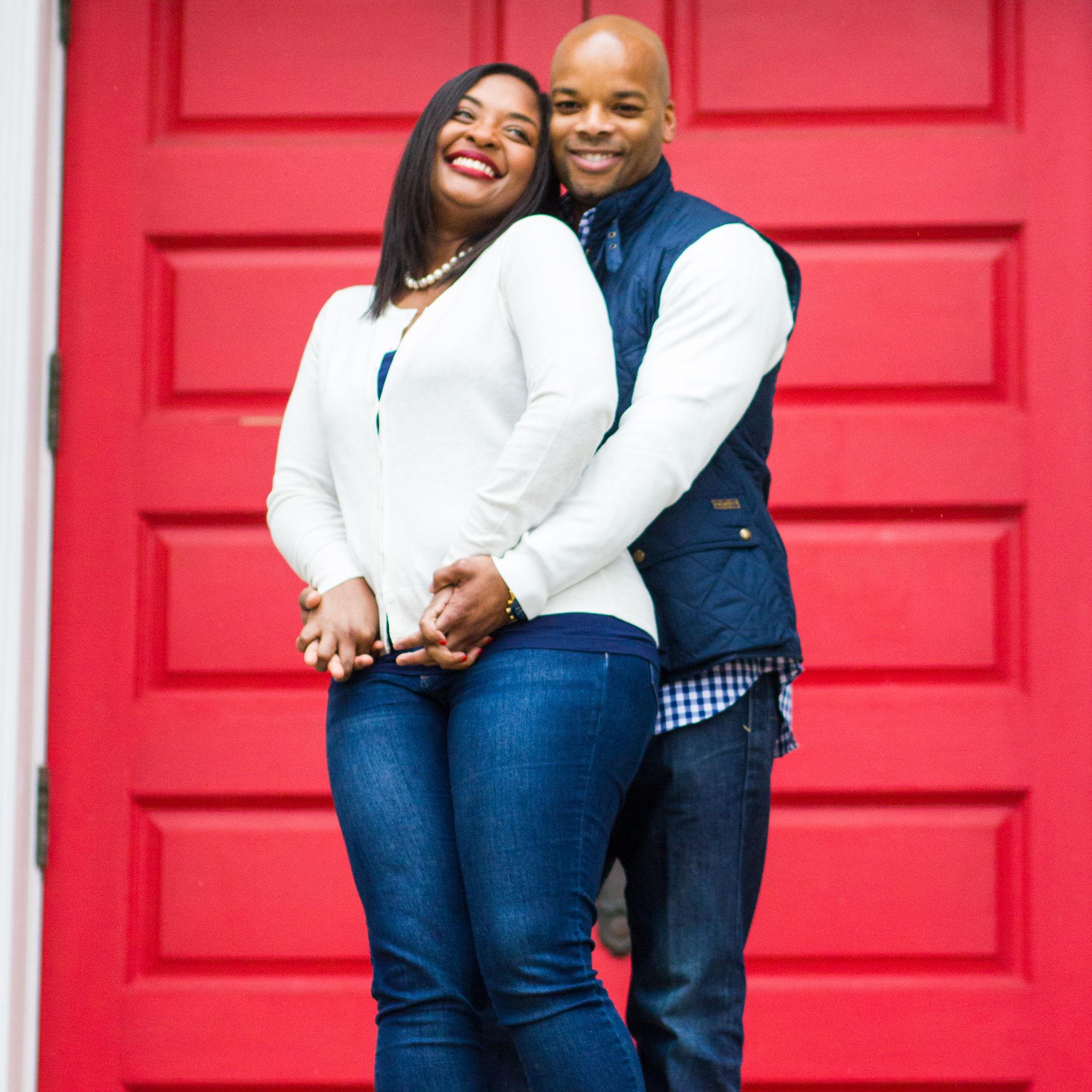 Guess we finally figured it out, LOL! 
Engagement photos, January 2017