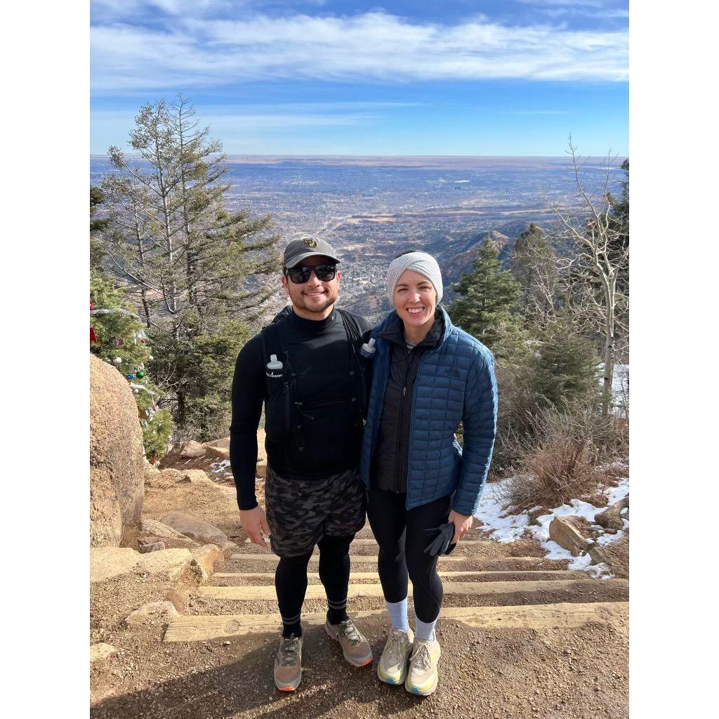 This was our first time hiking the incline together!