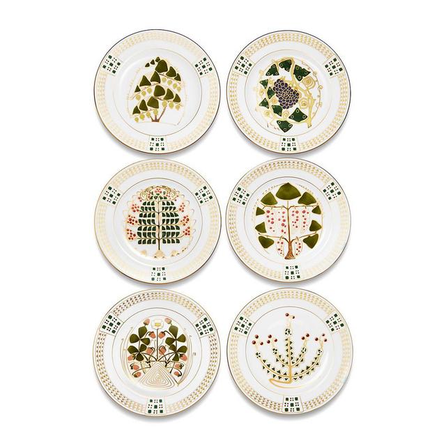 Tiffany BerriesDinner Platesin Bone China, Set of Six