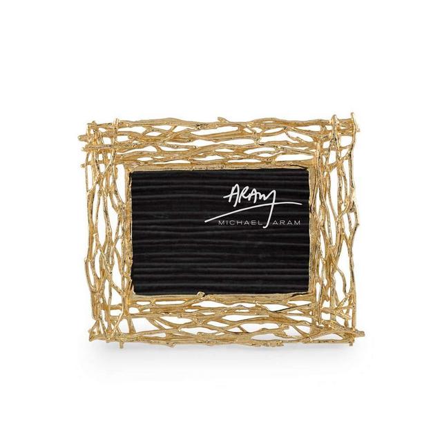 Michael Aram Twig Gold Convertible 4x6 / 5x7 Photo Picture Frame