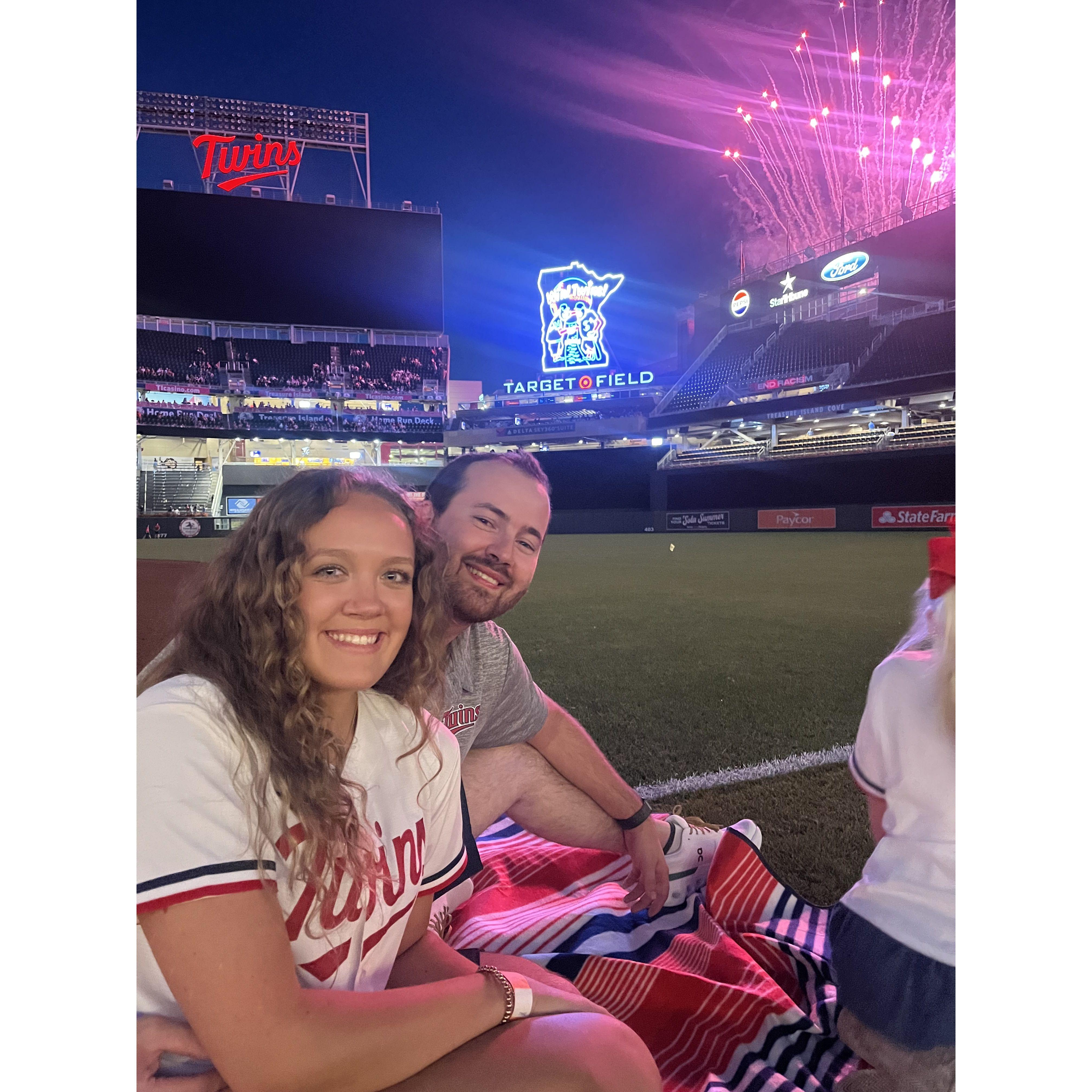 Twins game in Minneapolis, Minnesota