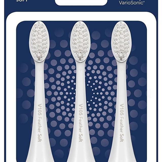 PRO-SYS® VarioSonic® V105 Feather Soft Replacement Heads, Pack of 3. Also fits Burst Brush!