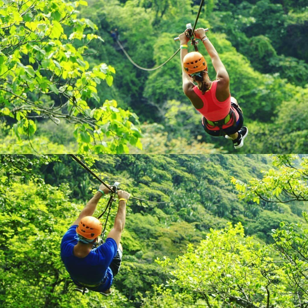 2016 - Zip lining in Mexico