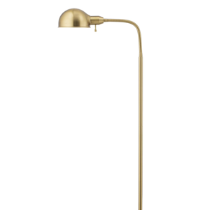 O'Bright Nova - Adjustable Floor Lamp with Flexible Gooseneck and Rotatable Shade, E26 Socket, 10-Inch Base - Ideal for Reading, Bedside, Living Room, Antique Brass