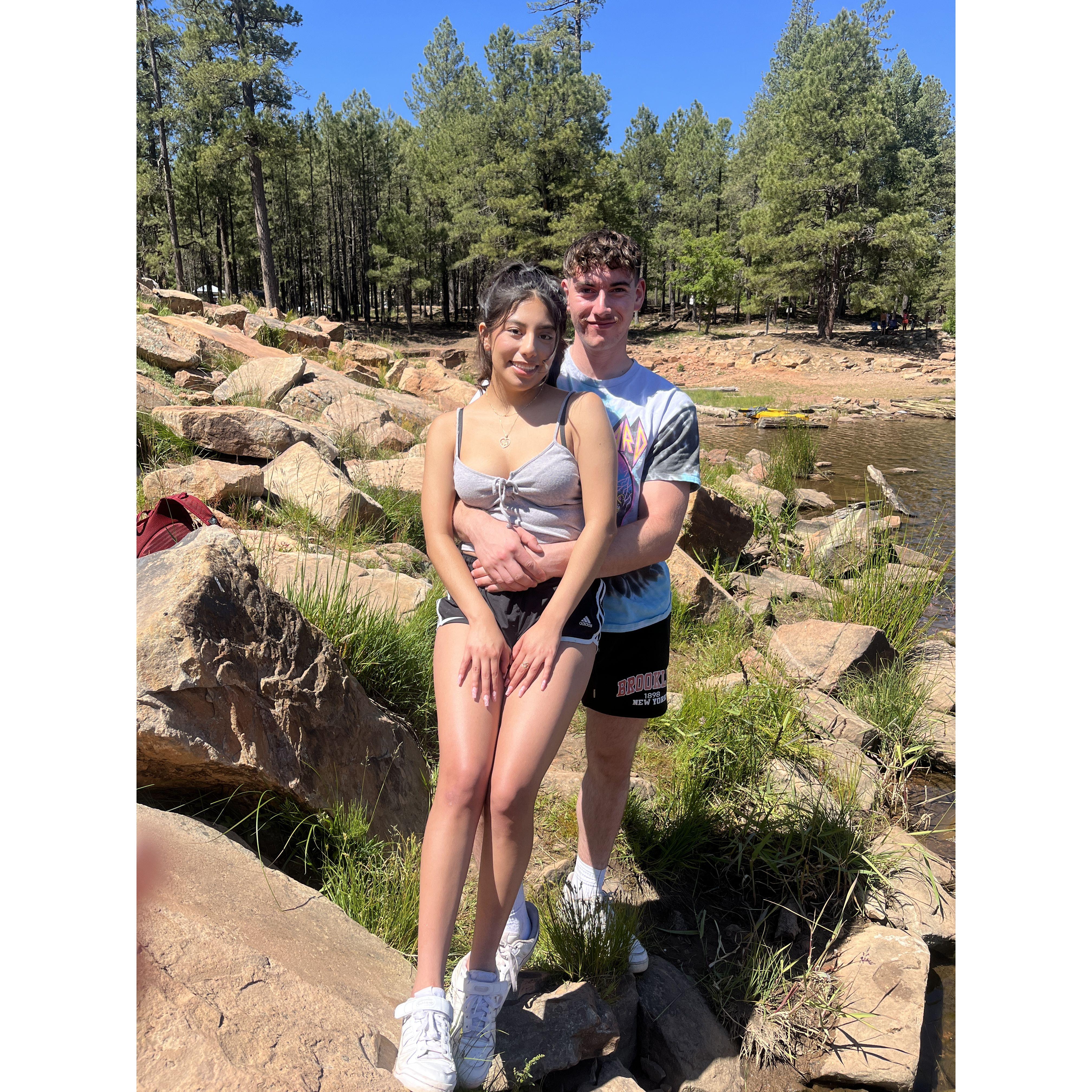 We first said "I love you" on this camping trip we took with my cousin's church