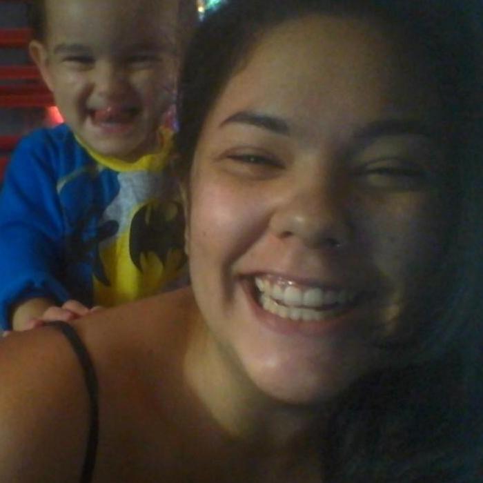 Mr. O and mommy being silly, 2016.