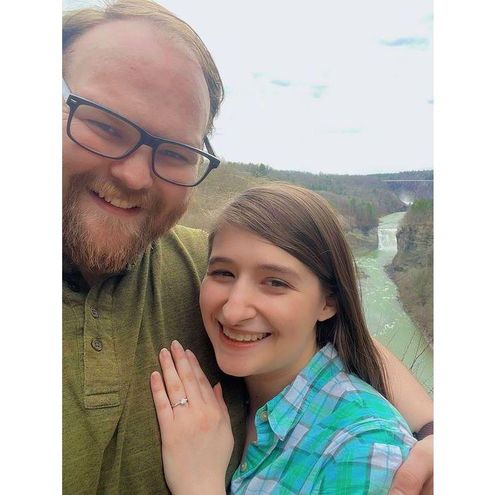 We got engaged at the end of a hike!!!