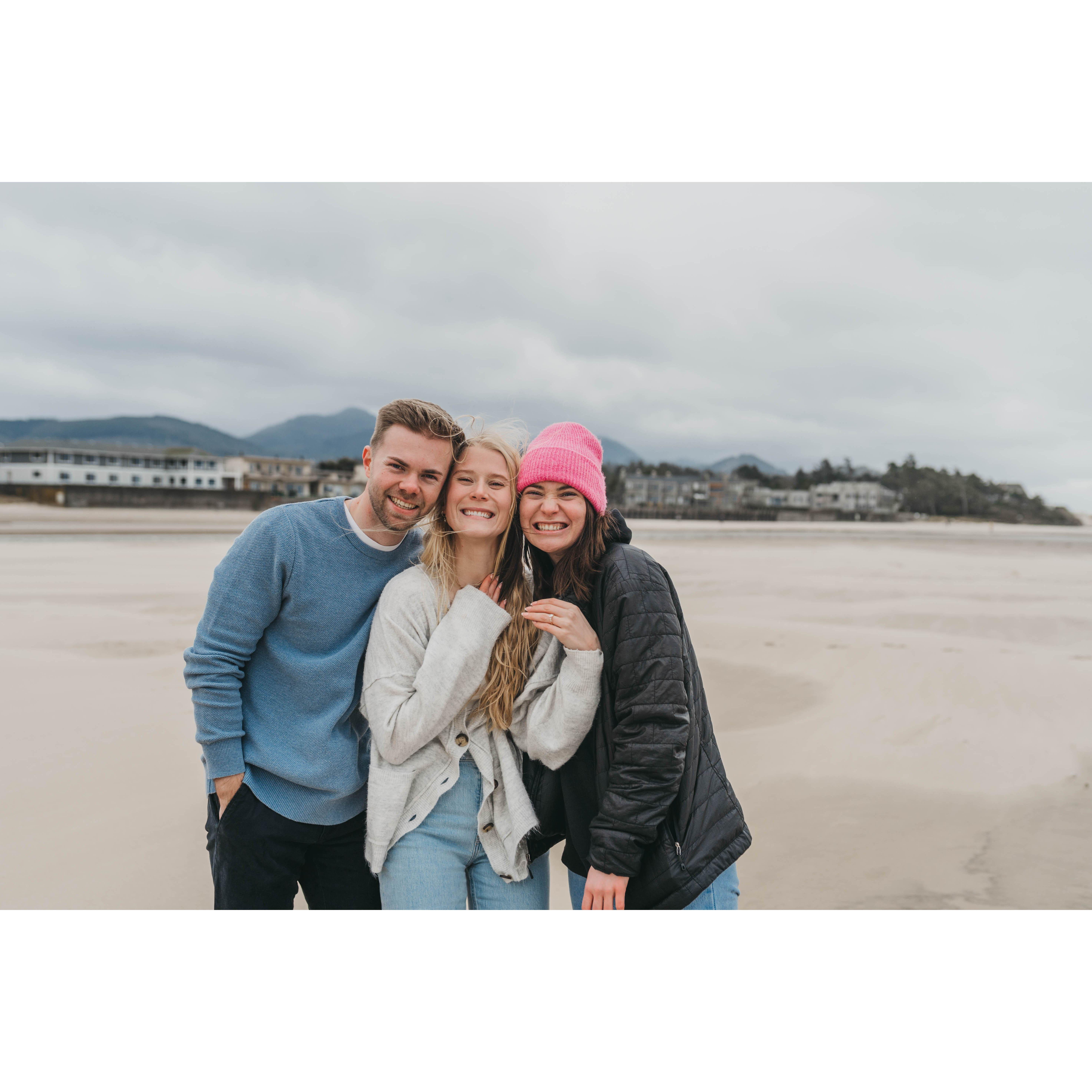 Celebrating with our sweet friend Em who helped pull off the secret proposal