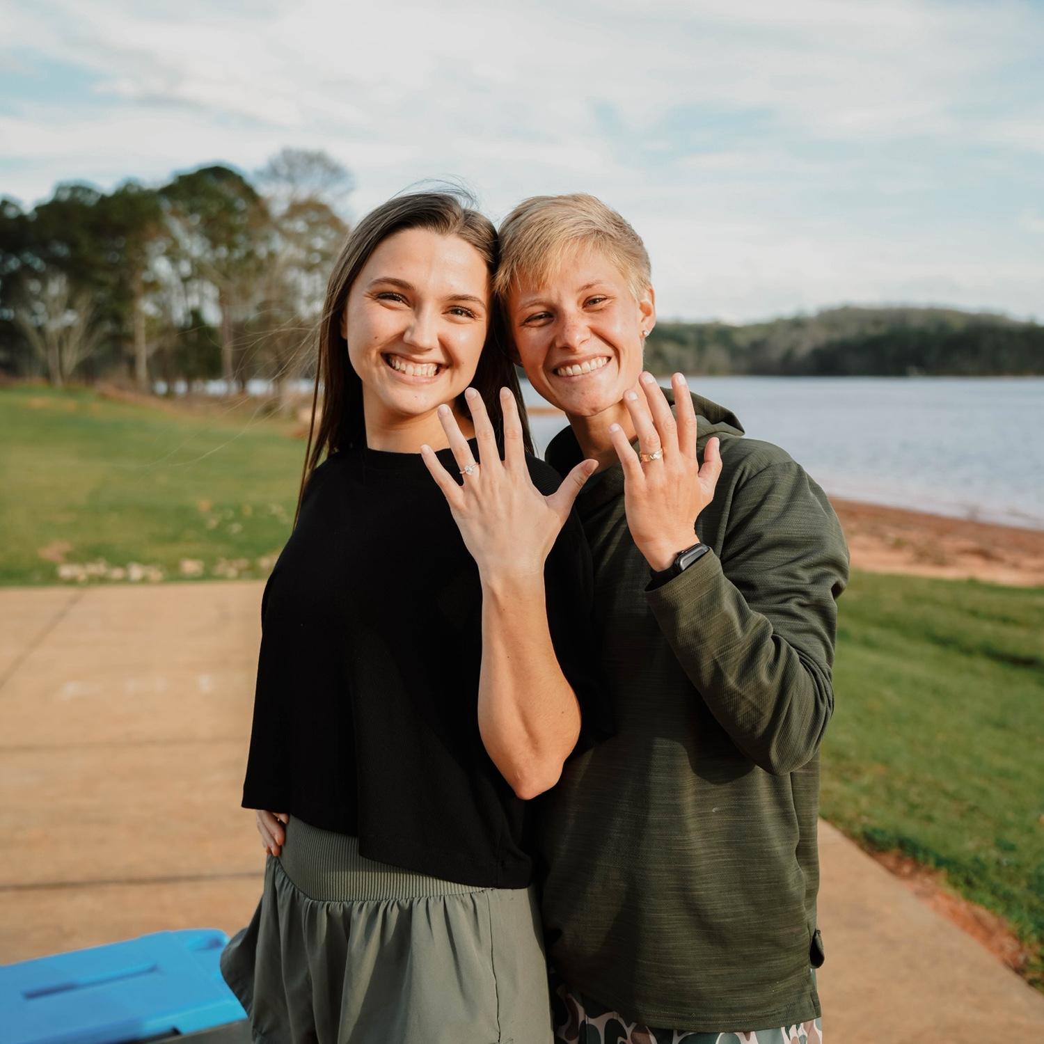 When Kenzie proposed back! 💍🤍