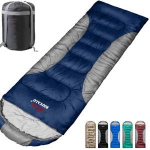 0 Degree Winter Sleeping Bags for Adults Camping (450GSM) - Temp Range (5F–32F) Portable Waterproof Compression Sack- Camping Sleeping Bags for Big and Tall in Env Hoodie: Backpacking Hiking 4 Season