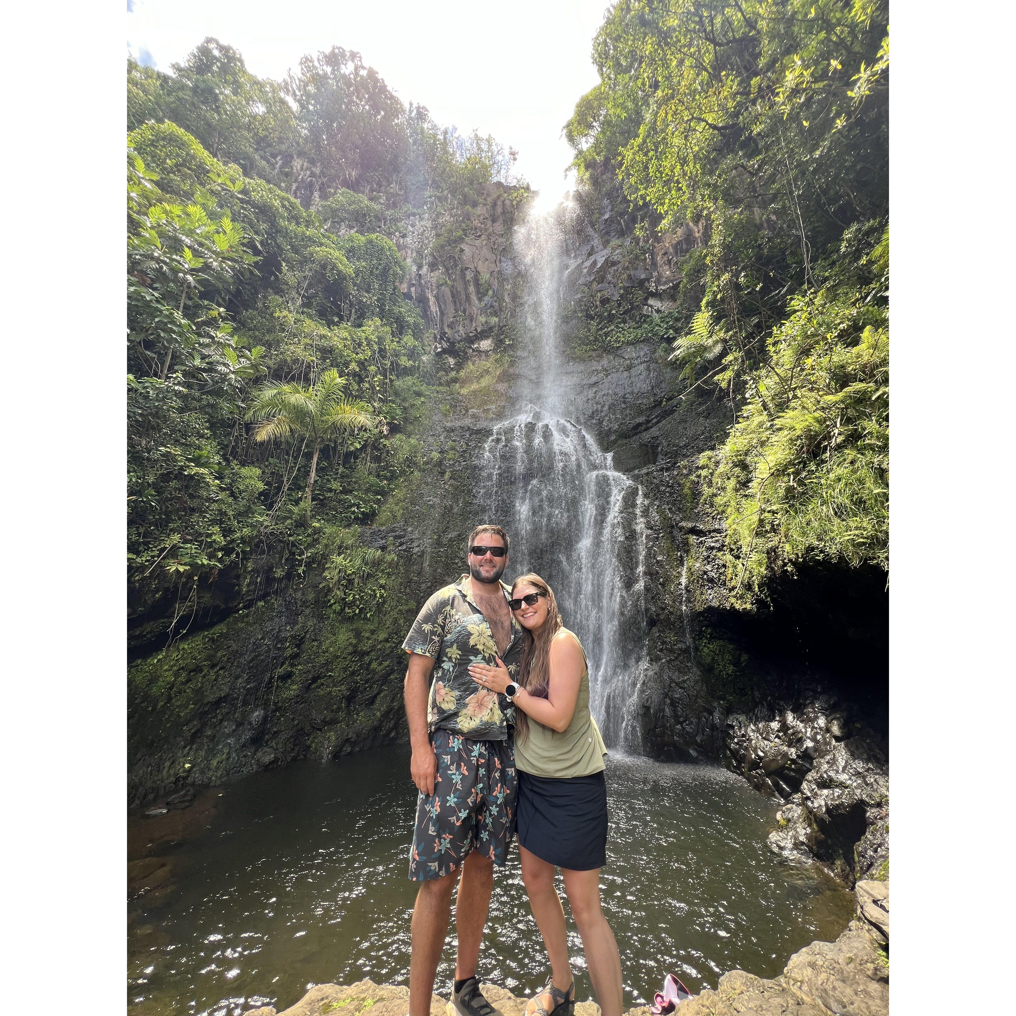 Exploring the Road to Hana - we jumped in shortly after this photo was taken!