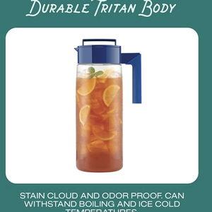 Takeya Patented and Airtight Pitcher Made in the USA, 2 Quart, Blueberry, 10034