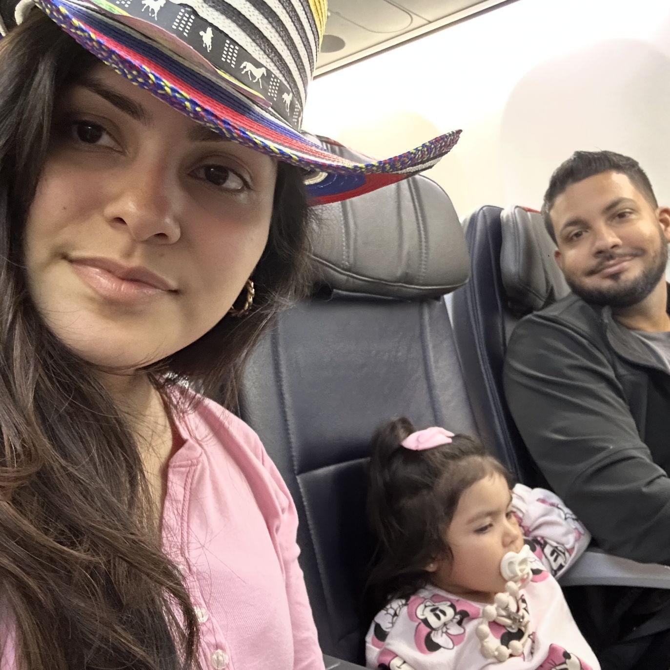 Daniela Sofia's first visit to Colombia to visit her family!