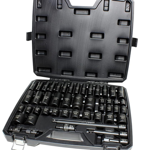 TIGHTSPOT 1/2 inch Drive 48pc Impact Socket Metric Master Set, our Most Complete Metric Set Ever W/ Sizes From 8mm - 32mm, Standard/Deep Sockets W/ Extension Bars & Adapters & More
