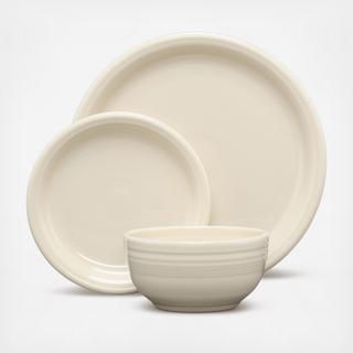 Bistro Coupe 3-Piece Place Setting, Service for 1