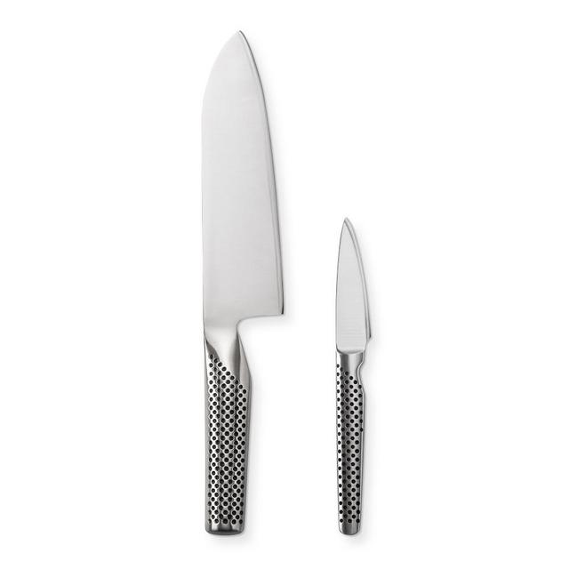 Global Classic 2-Piece Set, 7" Santoku Knife & Paring Knife